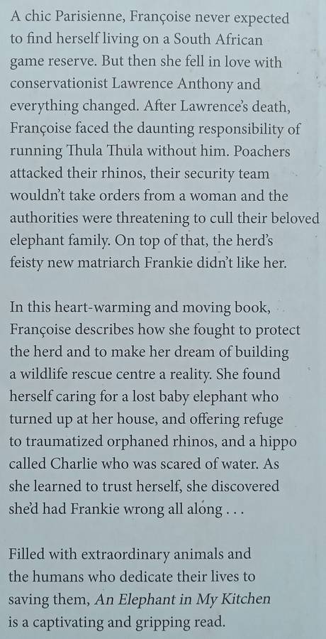 An Elephant in My Kitchen (Signed by Author) | Francoise Malby-Anthony