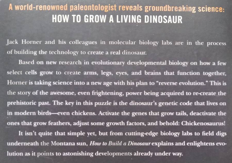 How to Build a Dinosaur: The New Science of Reverse Evolution | Jack Horner & James Gorman