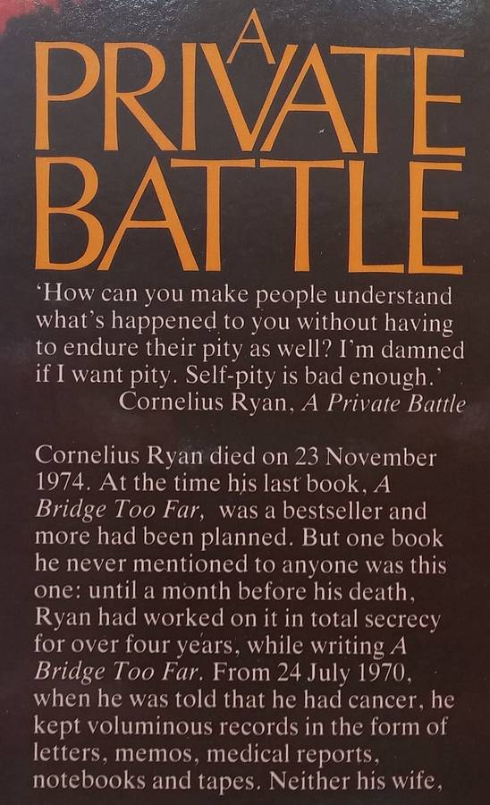 A Private Battle | Cornelius Ryan & Kathryn Morgan Ryan