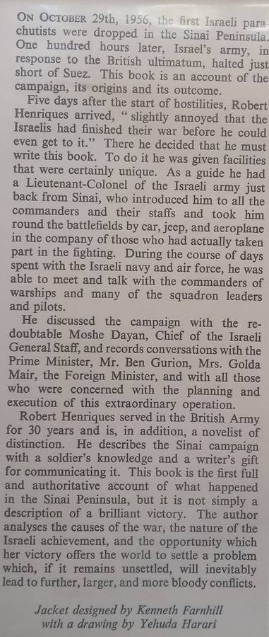 100 Hours to Suez: An Account of Israels Campaign in the Sinai Peninsula | Robert Henriques