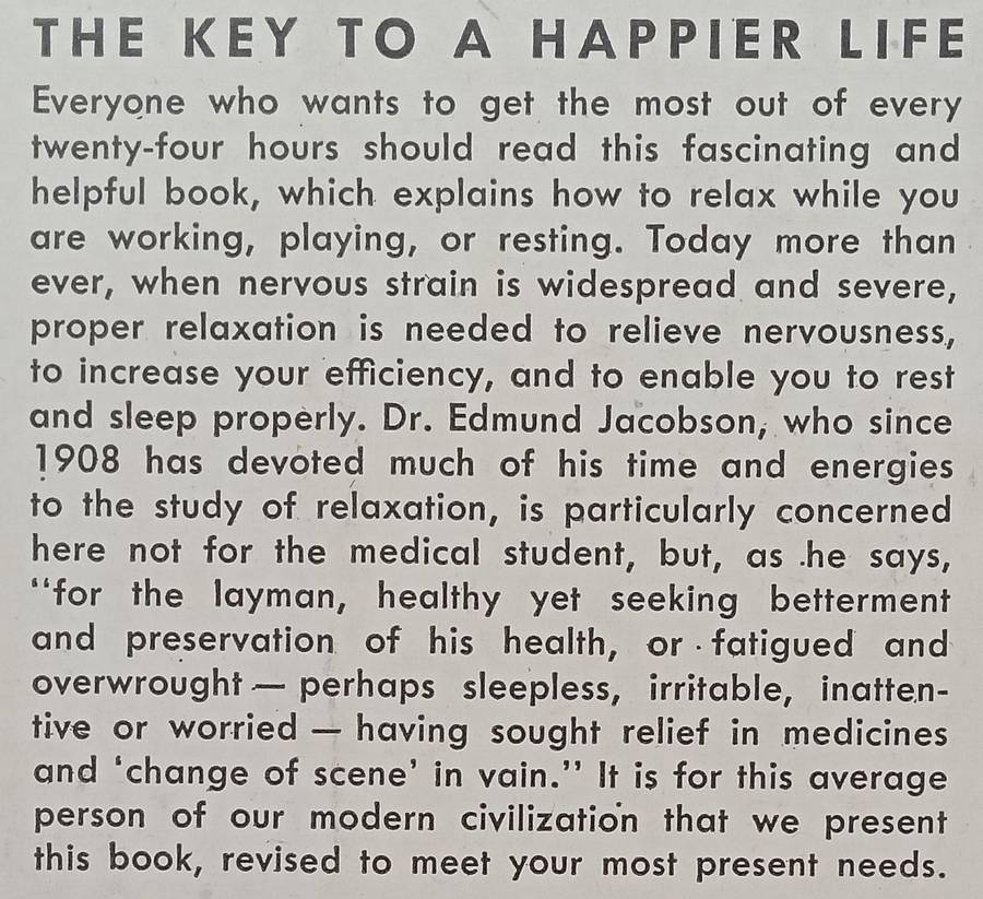 You Must Relax | Edmund Jacobson