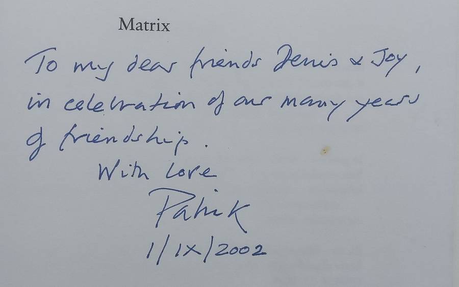 Matrix (Inscribed and Signed by Author) | Patrick Cullinan