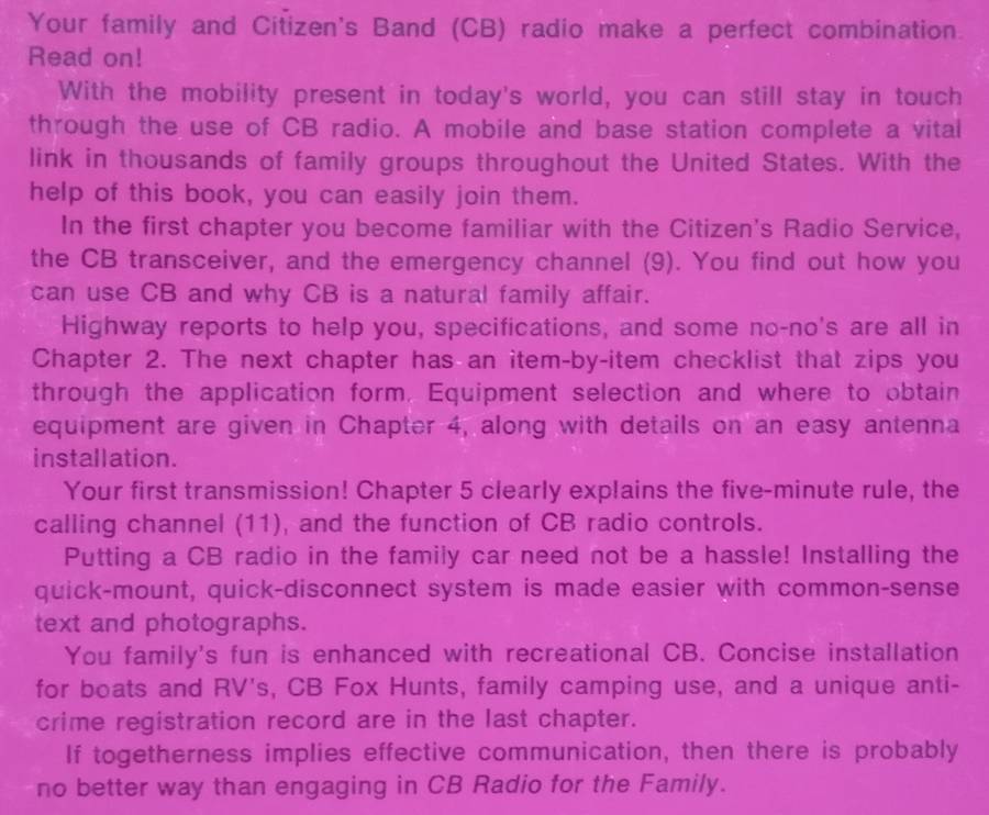 Easi-Guide to CB Radio for the Family | Forest H. Belt