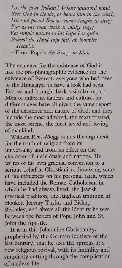 An Humbler Heaven: The Beginnings of Hope | William Rees-Mogg