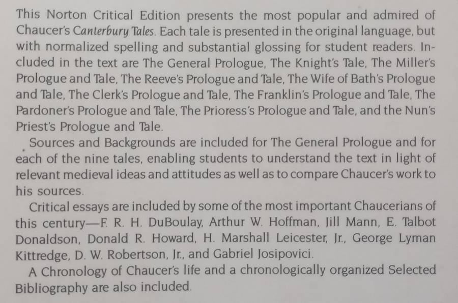 The Canterbury Tales: Nine Tales and the General Prologue | Geoffrey Chaucer