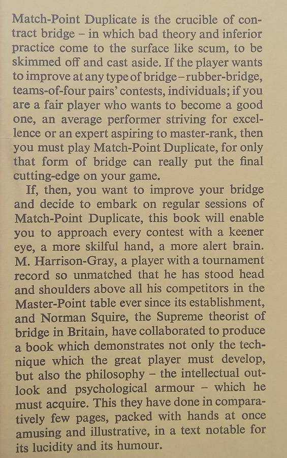 Winning Points at Match-Point Bridge | Norman Squire & M. Harrison-Gray