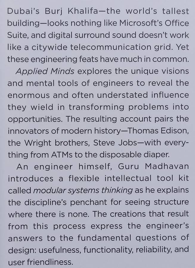 Applied Minds: How Engineers Think | Guru Madhavan