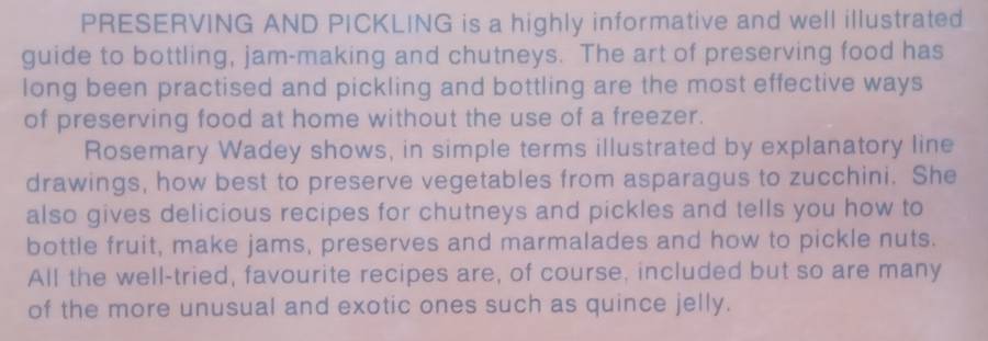 Preserving and Pickling | Rosemary Wadey