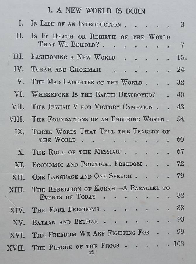 A New World is Born: Sermons and Addresses (Published 1943) | Israel Herbert Levinthal