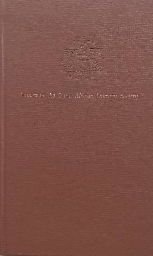 Papers of the South African Literary Society (Limited Edition)