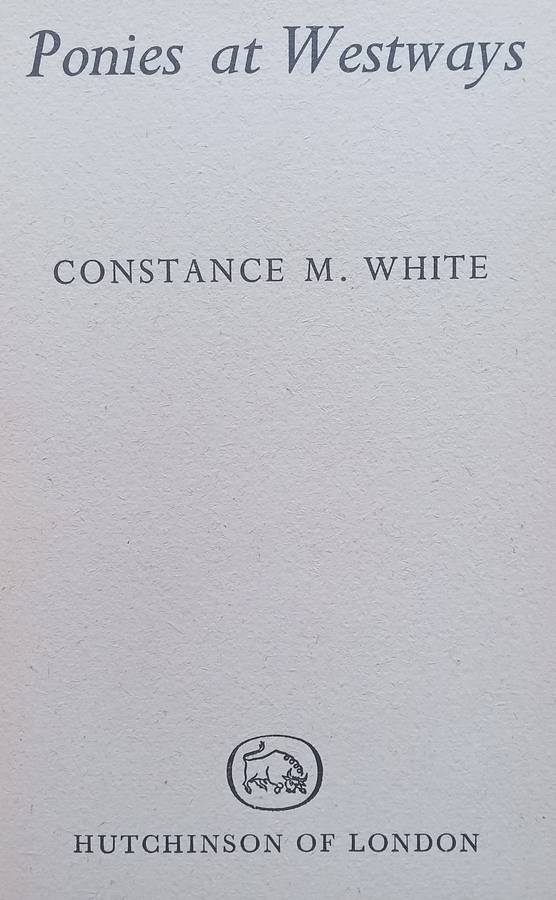Ponies at Westways | Constance M. White