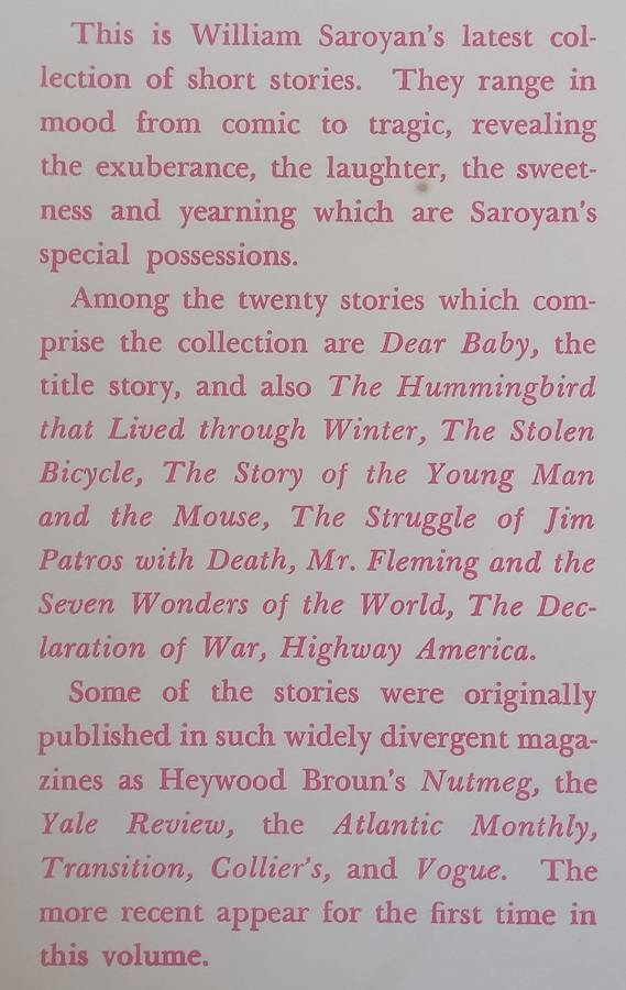 Dear Baby | William Saroyan
