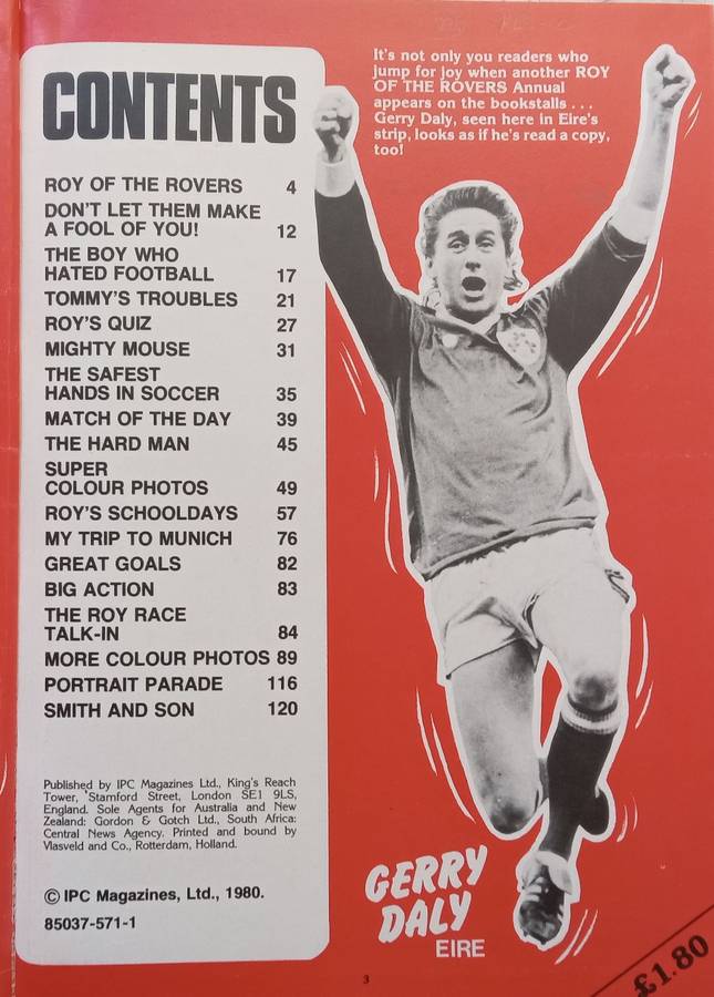 Roy of the Rovers Annual 1981