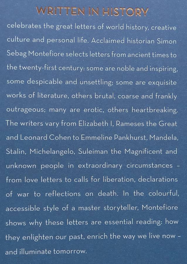 Written in History: Letters that Changed the World (Inscribed by Author) | Simon Sebag Montefiore