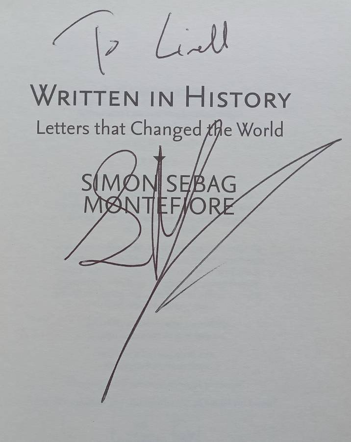 Written in History: Letters that Changed the World (Inscribed by Author) | Simon Sebag Montefiore