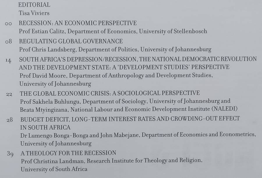 Discourse/Diskoers (On Recession, Afrikaans/English Dual Language Edition)