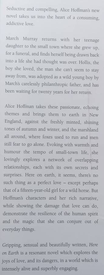 Here on Earth | Alice Hoffman