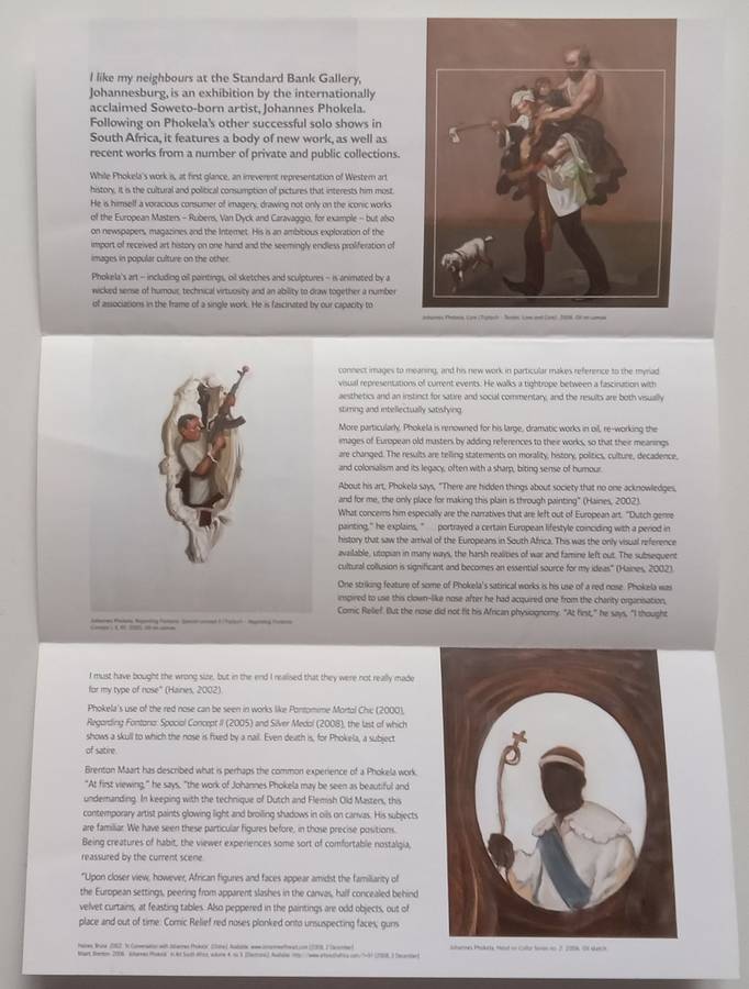 Johannes Pholeka: I Like my Neighbours (Brochure to Accompany the Exhibition)