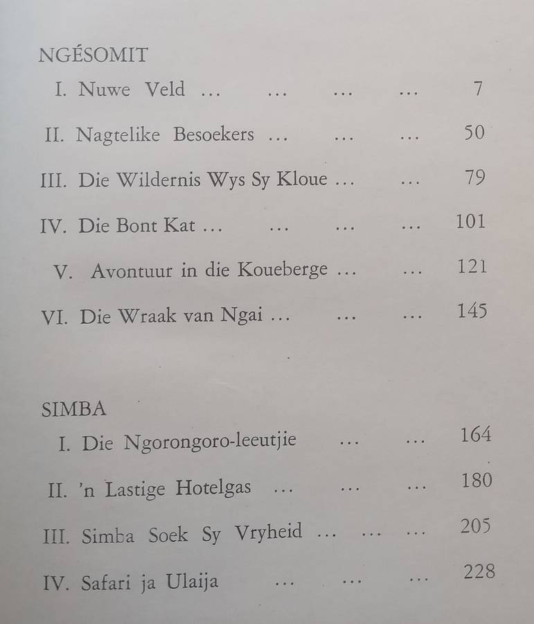 Simba (Afrikaans) | Sangiro (A. A. Pienaar)