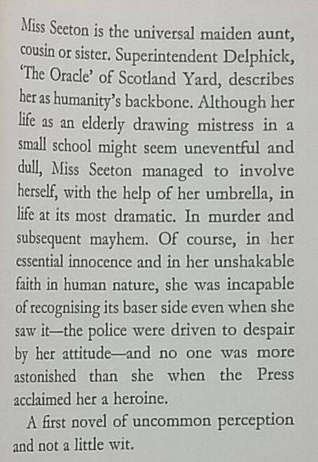 Picture Miss Seeton (First Edition, 1968) | Heron Carvic