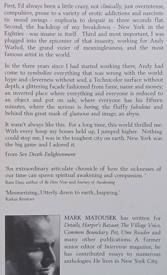 Sex, Death, Enlightenment: A True Story | Mark Matousek