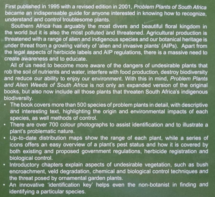 Problem Plants and Alien Weeds of South Africa | Clive Bromilow