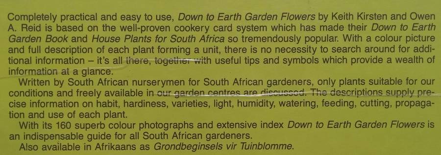 Down to Earth Garden Flowers | Keith Kirsten & Owen A. Reid
