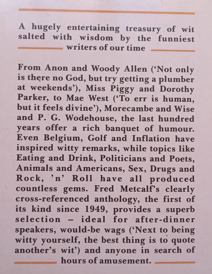 The Penguin Dictionary of Modern Humorous Quotations | Fred Metcalf (Ed.)
