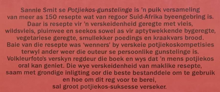 Potjiekos Gunstelinge (Afrikaans) | Sannie Smit