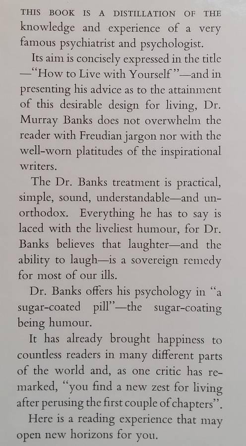 How to Live with Yourself | Murray Banks