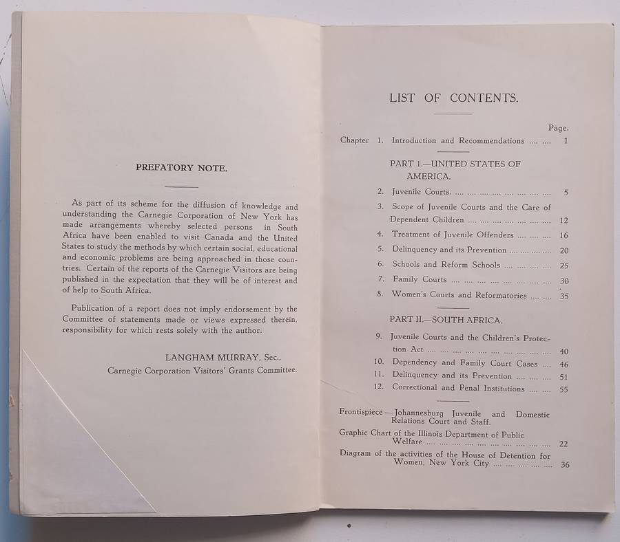 Delinquency and Domestic Court Problems in the United States of America and South Africa (Publish...