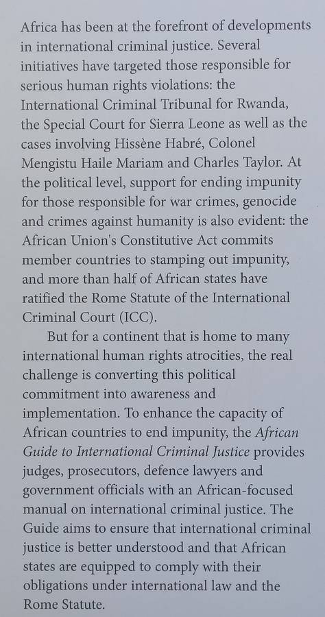 African Guide to International Criminal Justice | Max du Plessis (Ed.)