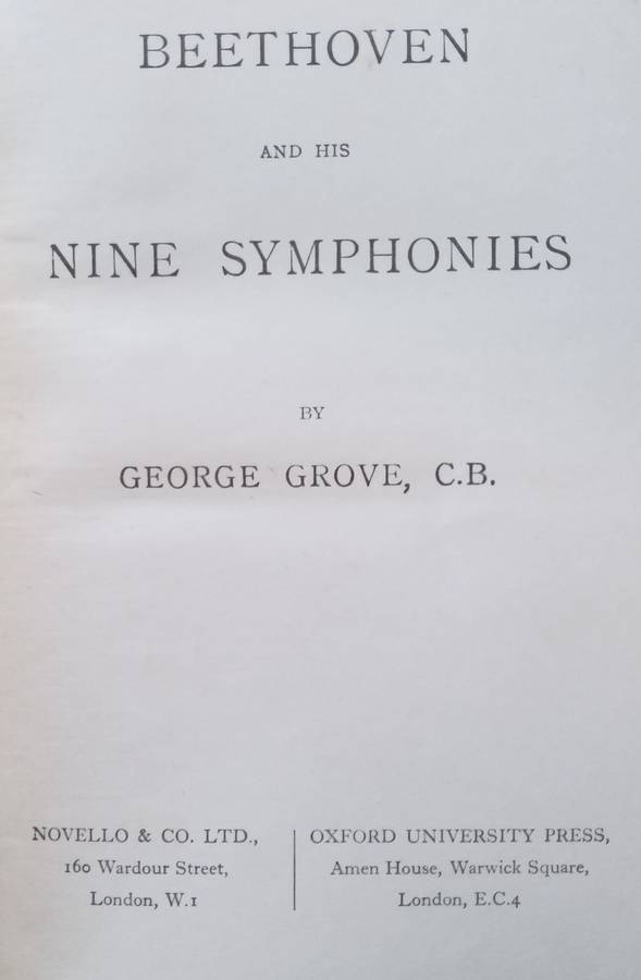 Beethoven and His Nine Symphonies | George Grove