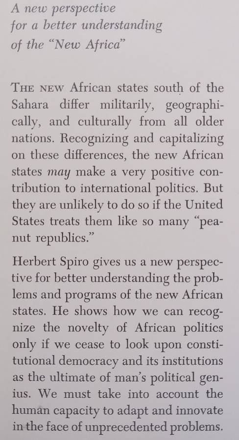 Politics in Africa: Prospects South of the Sahara (With Publishers Review Slip) | Herbert J. S...