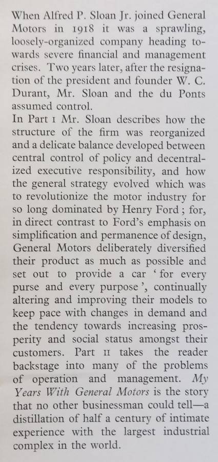 My Years with General Motors | Alfred P. Sloan Jr.