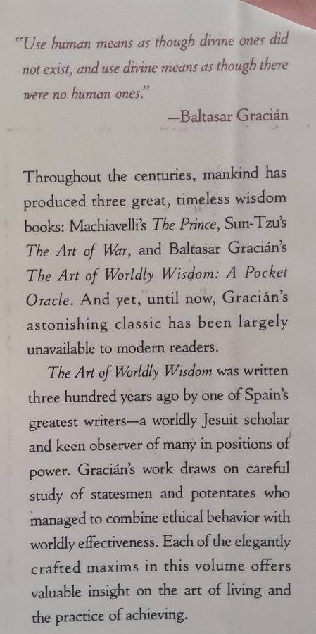 The Art of Worldly Wisdom: A Pocket Oracle | Christopher Maurer