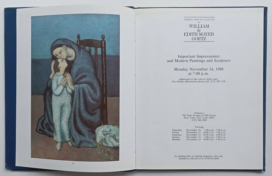 Important Impressionist and Modern Paintings and Sculpture (Christies Catalogue)