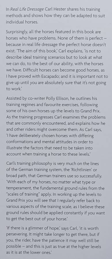 Real Life Dressage: Training Advice from Novice to grand Prix | Carl Hester & Polly Ellison