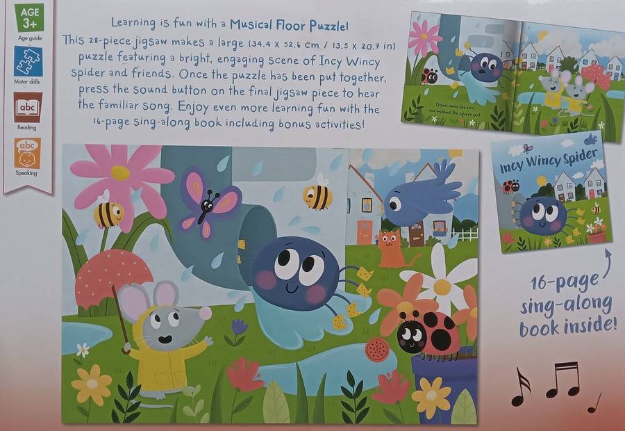 Musical Floor Puzzle with Sing-Along Book (Box Set)
