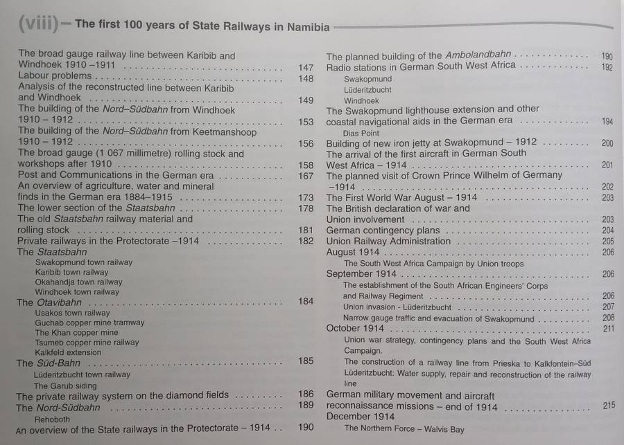 The First 100 Years of State Railways in Namibia, 1897-1997 | Brenda Bravenboer & Walter Rusch