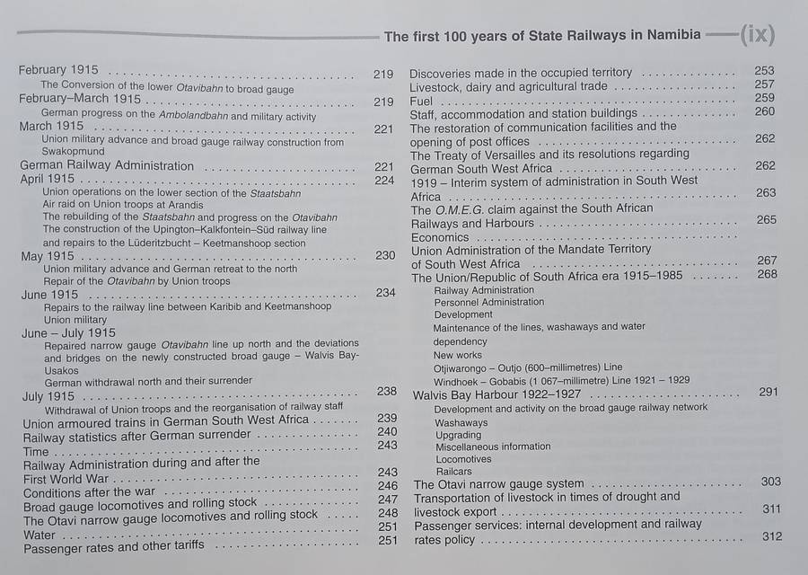 The First 100 Years of State Railways in Namibia, 1897-1997 | Brenda Bravenboer & Walter Rusch