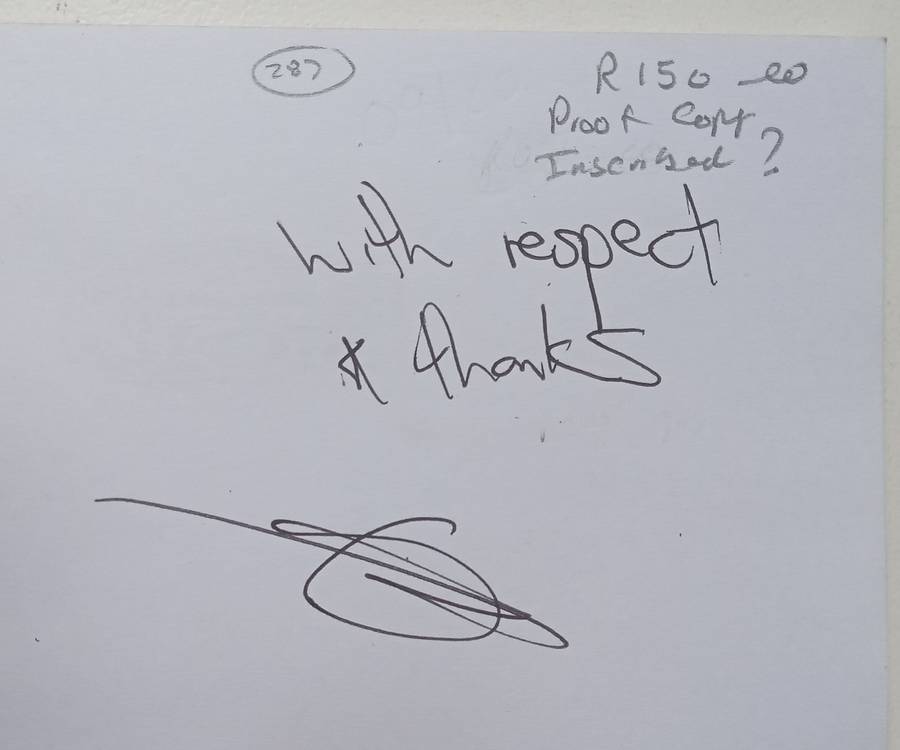 Hintsas Ghost (Proof Copy, Possibly Inscribed by Author) | Andrew K. Miller