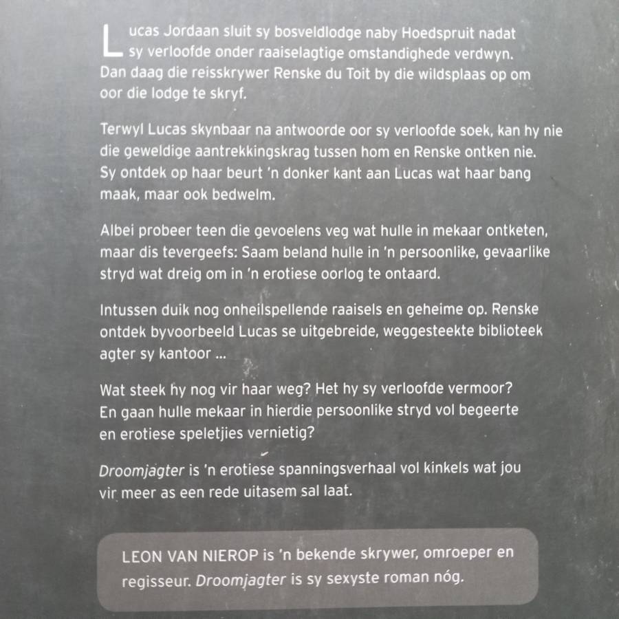 Droomjagter (Inscribed and Signed by Author, Afrikaans) | Leon van Nierop