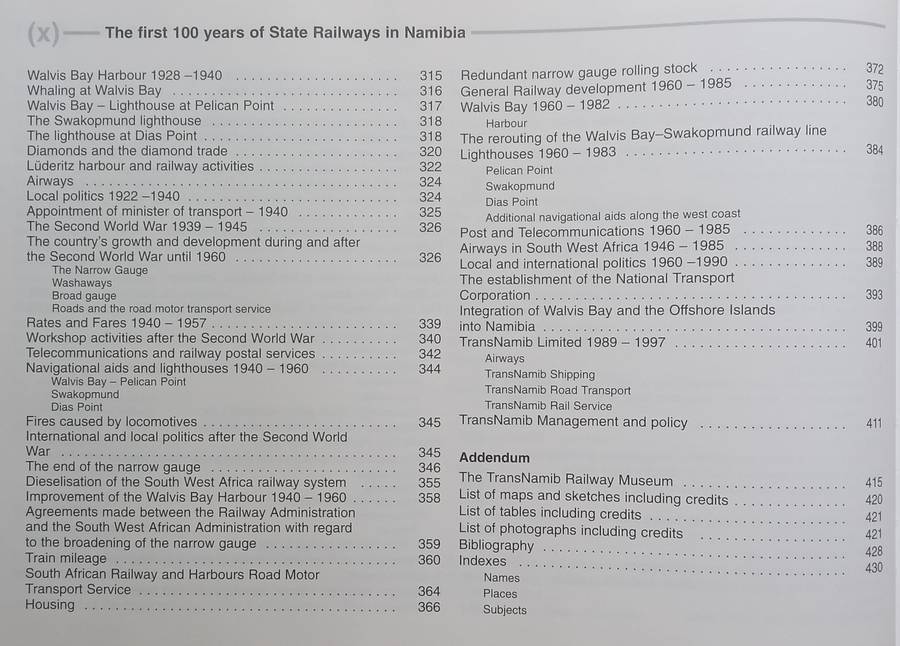 The First 100 Years of State Railways in Namibia, 1897-1997 | Brenda Bravenboer & Walter Rusch