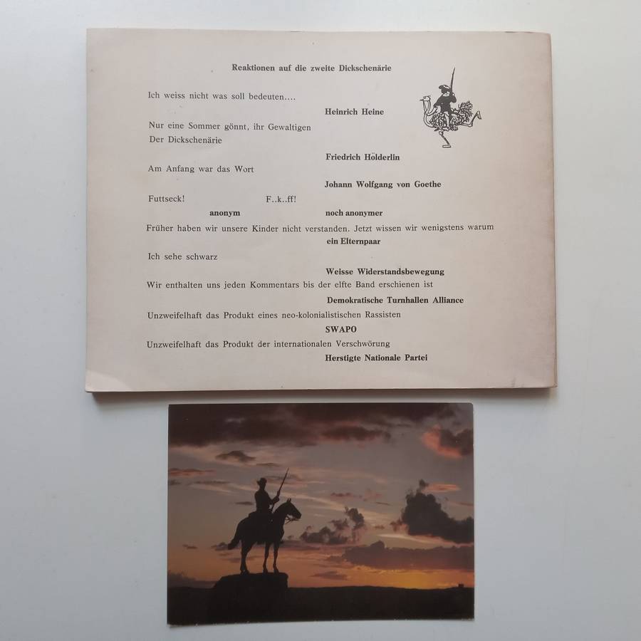 Dickschenärie II (German, with Postcard of Reiter von Südwest) | Joe Pütz