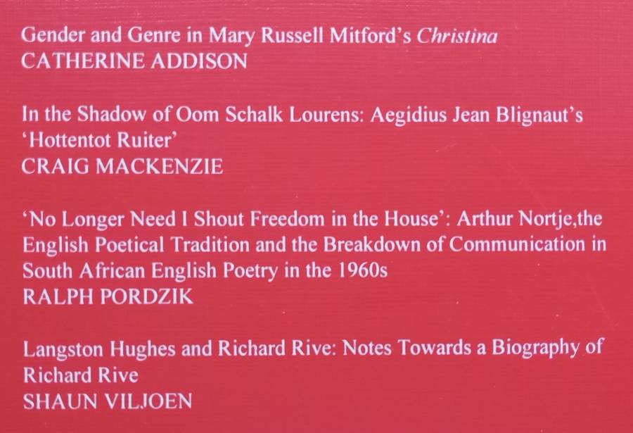 English Studies in Africa (Vol. 41 No. 2)