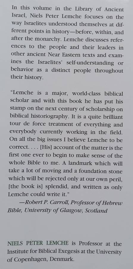 The Israelites in History and Tradition | Niels Peter Lemche