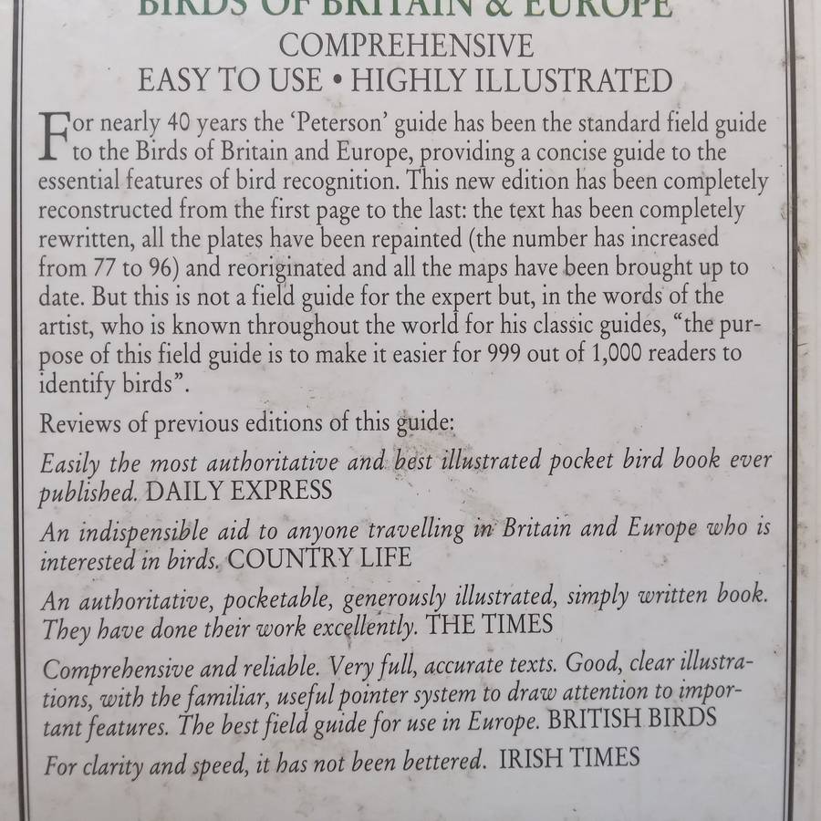Birds of Britain & Europe (5th Ed.) | Roger Tory Peterson, et al.