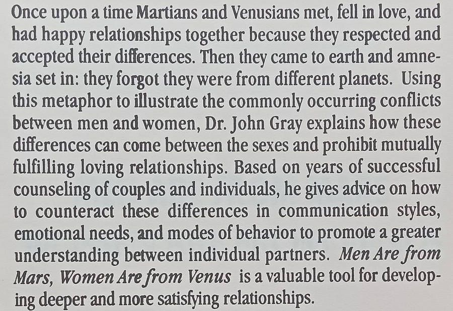 Men Are From Mars, Women Are From Venus (Proof Copy) | John Gray