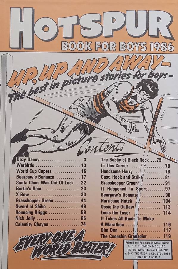Hotspur Book for Boys 1986